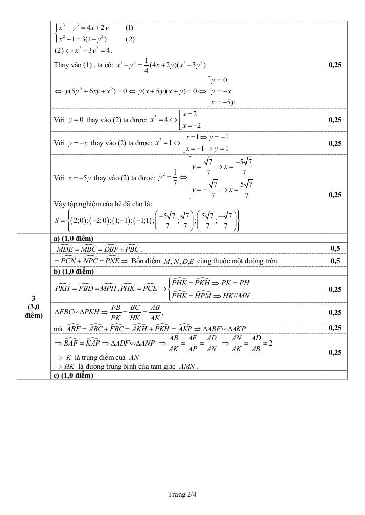 đề tuyển sinh lớp 10 môn toán (chuyên) năm 2025 – 2026 sở gd&đt hải phòng 7