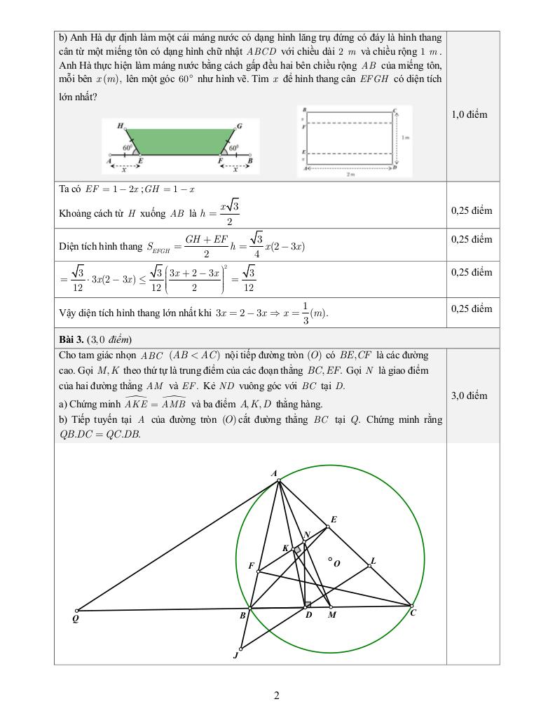 đề tuyển sinh lớp 10 môn toán (chuyên) năm 2025 – 2026 sở gd&đt tp hồ chí minh 2
