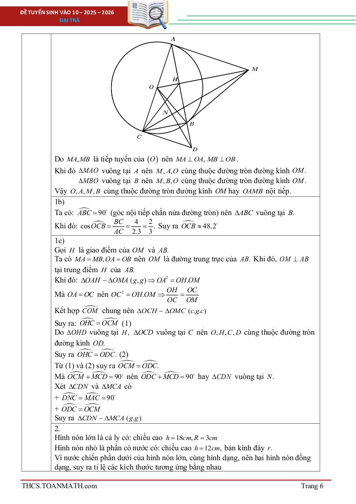 đề tuyển sinh lớp 10 môn toán năm 2025 – 2026 sở gd&đt bắc kạn 5