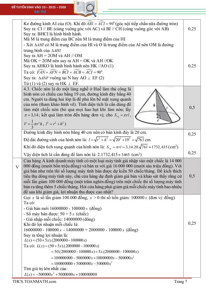 đề tuyển sinh lớp 10 môn toán năm 2025 – 2026 sở gd&đt đắk lắk 6