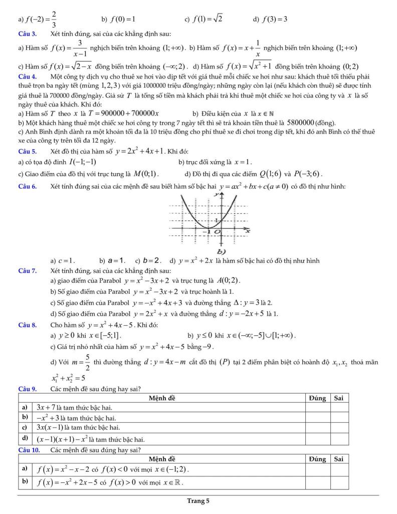 ôn tập cuối học kì 1 toán 10 năm 2025 – 2026 trường thpt cầu giấy – hà nội 4