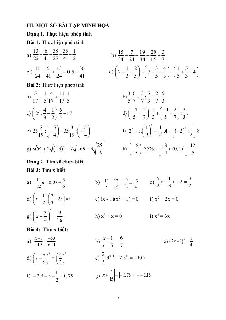 ôn tập cuối học kì 1 toán 7 năm 2025 – 2026 trường thcs lê quý đôn – phú thọ 1