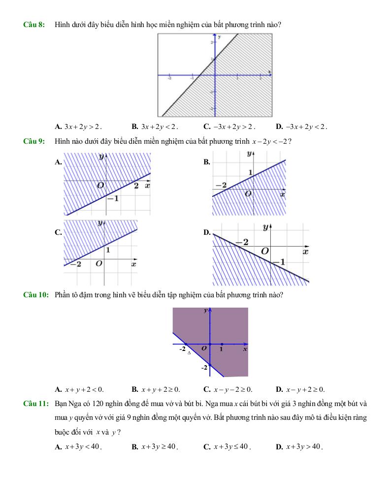 ôn tập giữa học kì 1 toán 10 năm 2025 – 2026 trường thpt trần phú – hà nội 9