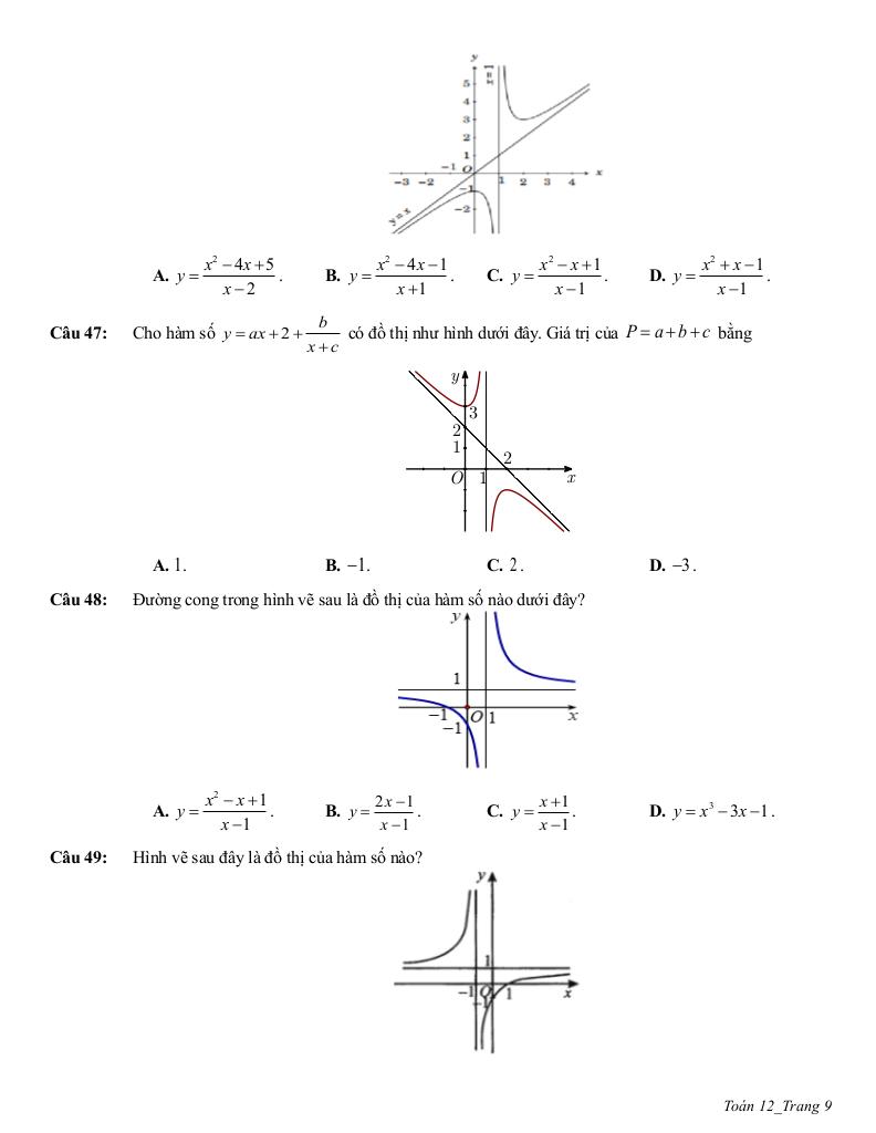 ôn tập giữa học kì 1 toán 12 năm 2025 – 2026 trường thpt trần phú – hà nội 8