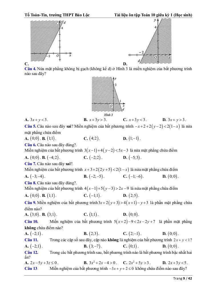 ôn tập toán 10 giữa kỳ 1 năm 2025 – 2026 trường thpt bảo lộc – lâm đồng 8