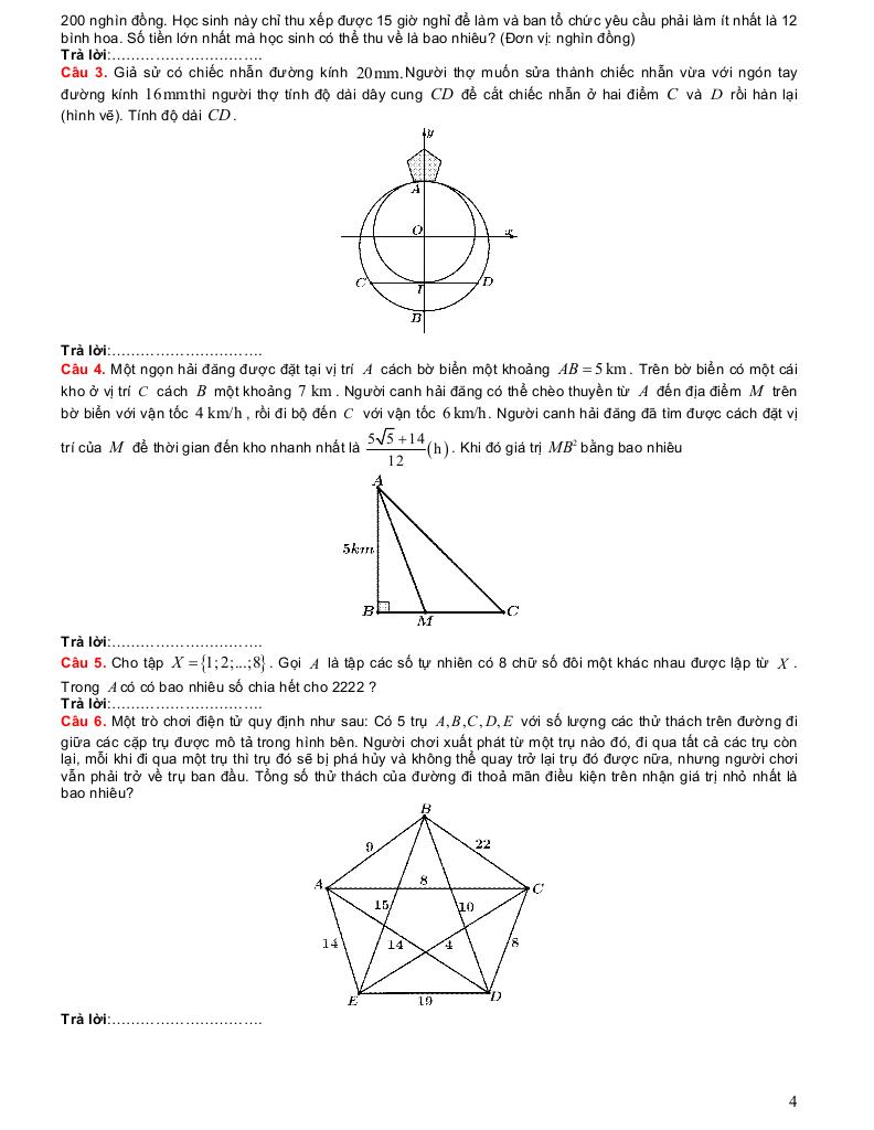 ôn tập toàn diện ứng dụng thực tế môn toán 10 thpt 3