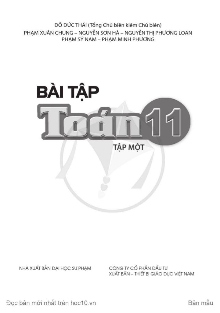 sách bài tập toán 11 (tập 1) (cánh diều) 1