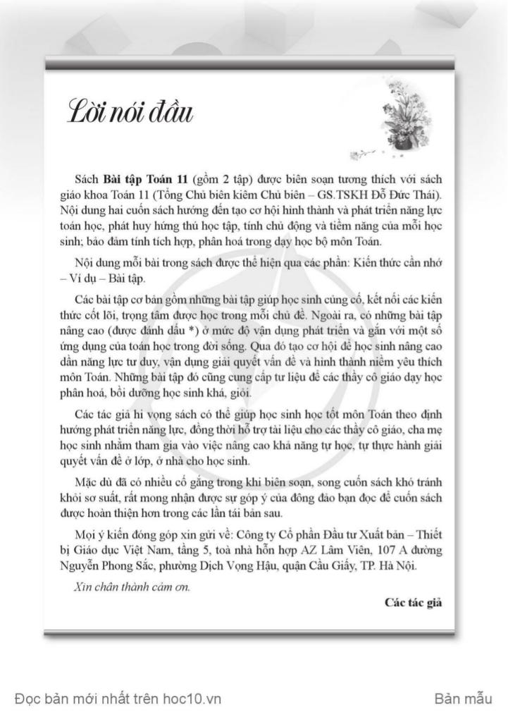 sách bài tập toán 11 (tập 1) (cánh diều) 2