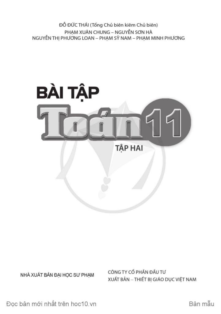 sách bài tập toán 11 (tập 2) (cánh diều) 1