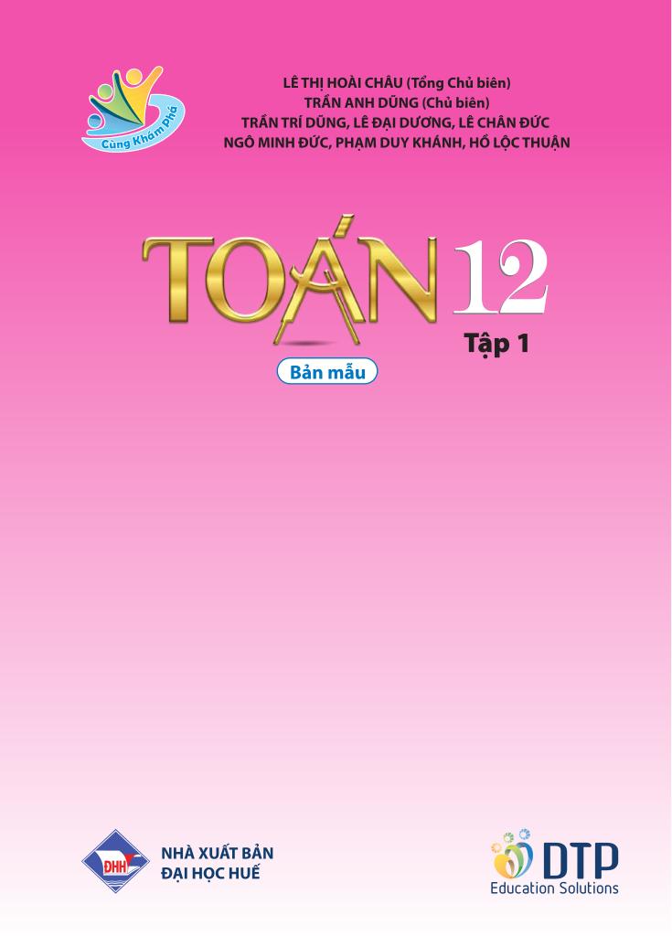 sách giáo khoa toán 12 (tập 1) (cùng khám phá) 2