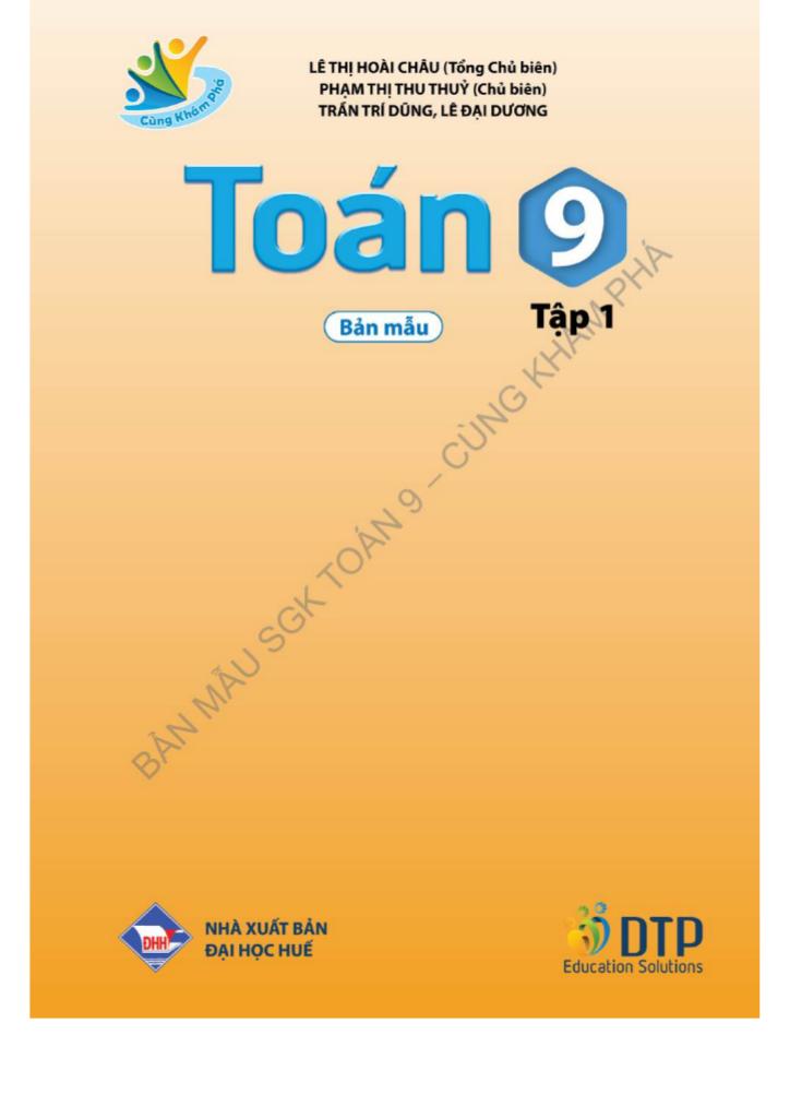 sách giáo khoa toán 9 (tập 1) (cùng khám phá) 2