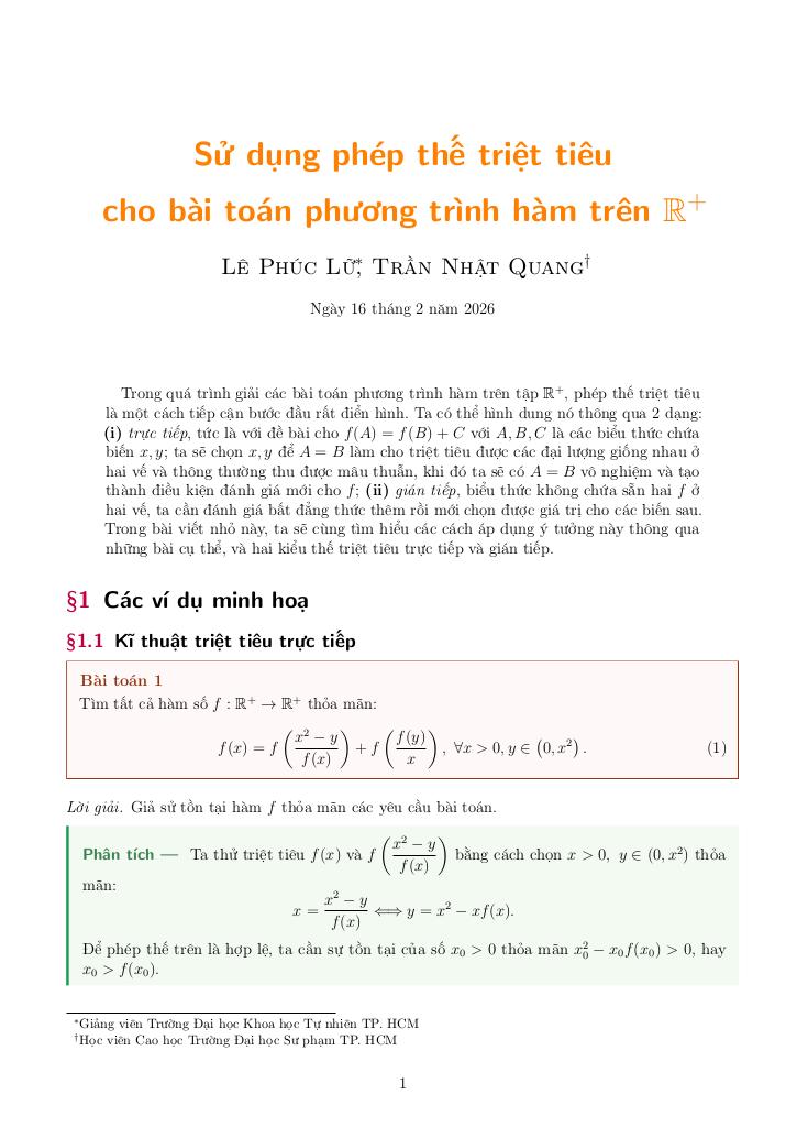 sử dụng phép thế triệt tiêu cho bài toán phương trình hàm trên r+ - hình 1