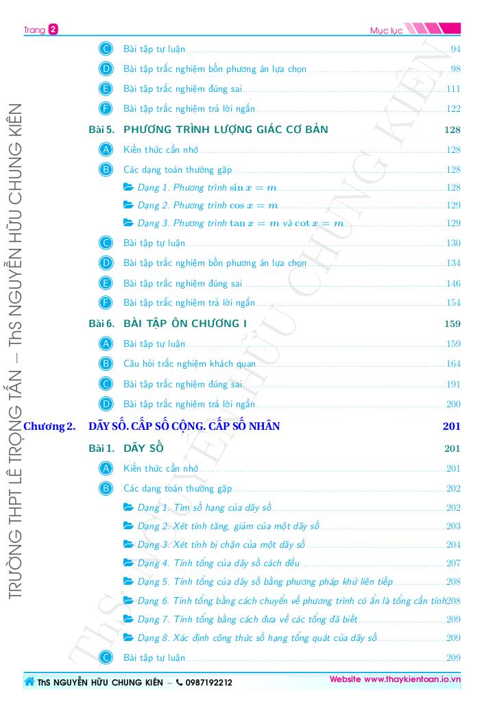 tài liệu học tập môn toán 11 học kì 1 năm 2025 – 2026 chuẩn cấu trúc mới 3
