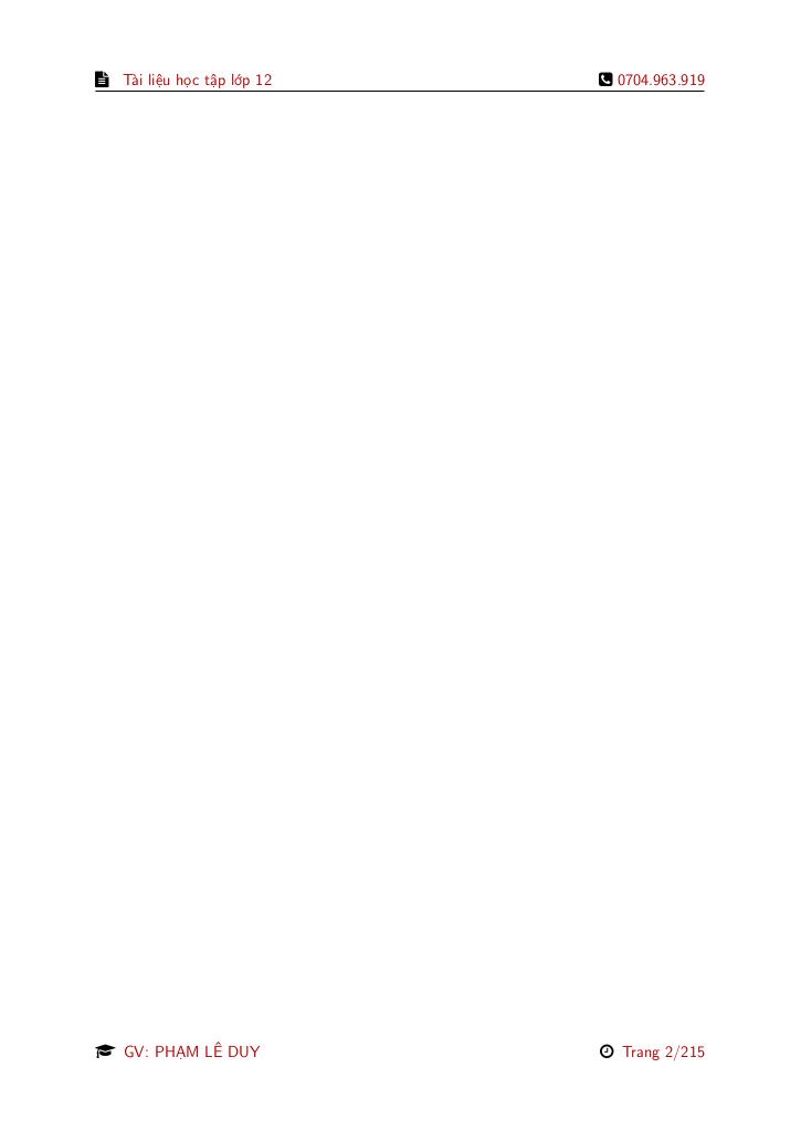 tài liệu học tập môn toán 12 ctst học kì 1 – phạm lê duy 1