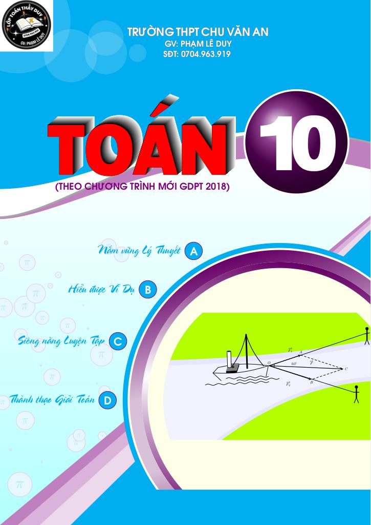 tài liệu học tập môn toán lớp 10 theo chương trình giáo dục phổ thông 2018 0