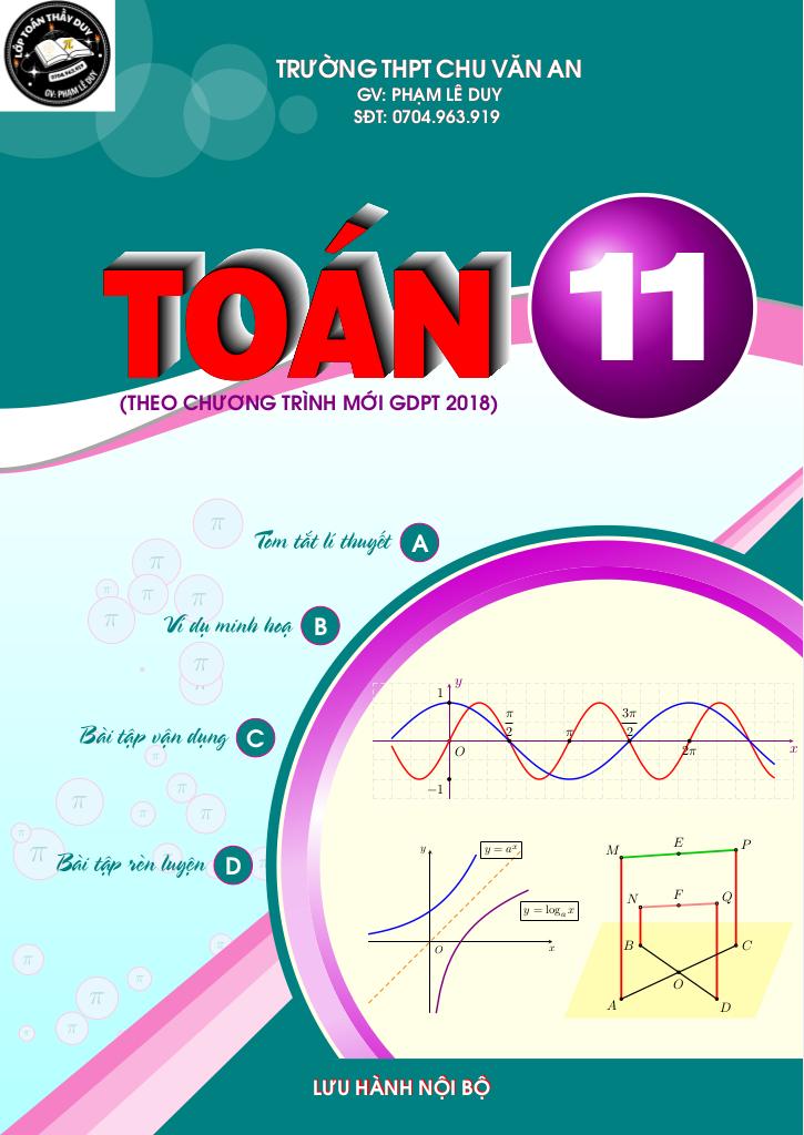 tài liệu học tập môn toán lớp 11 theo chương trình giáo dục phổ thông 2018 0