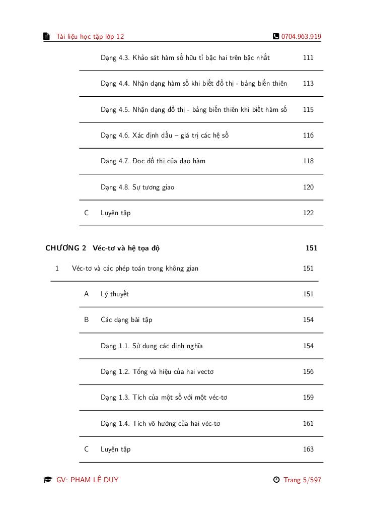 tài liệu học tập môn toán lớp 12 theo chương trình giáo dục phổ thông 2018 4