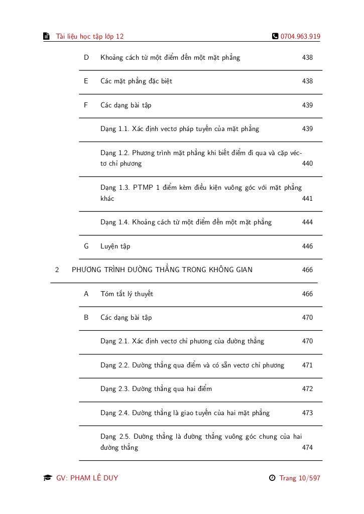 tài liệu học tập môn toán lớp 12 theo chương trình giáo dục phổ thông 2018 9