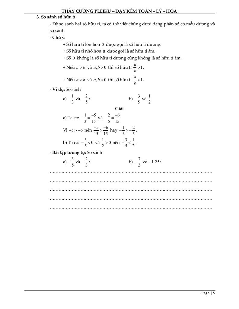 tài liệu học thêm môn toán 7 sách cánh diều học kì 1 4