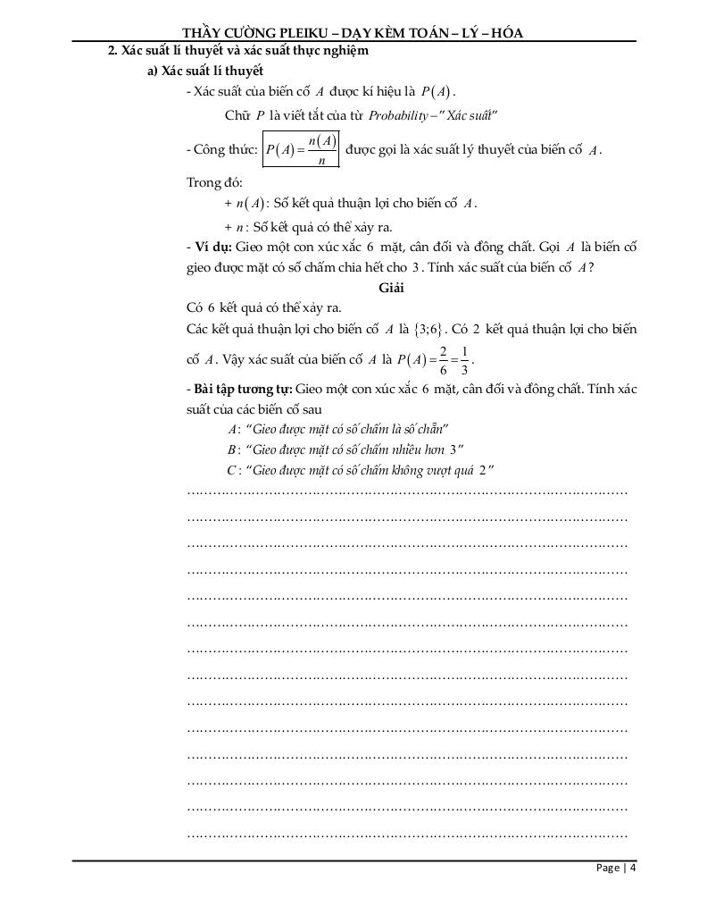 tài liệu học thêm môn toán 8 sách cánh diều học kì 2 3