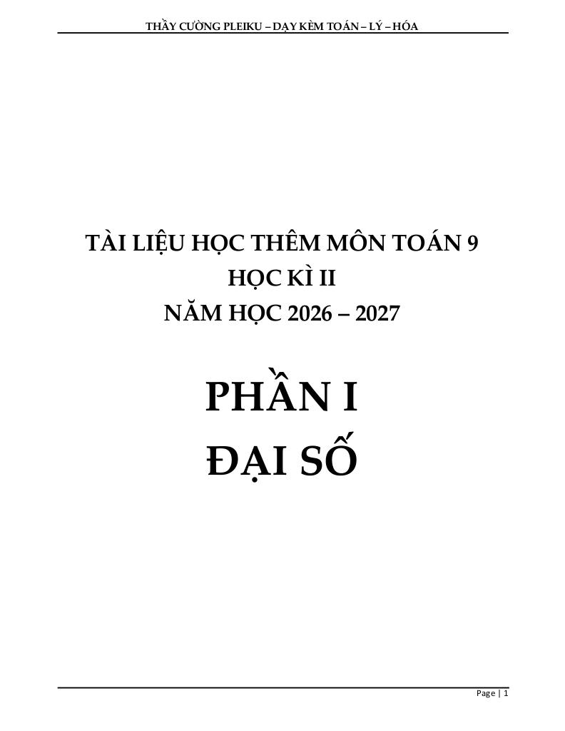 tài liệu học thêm môn toán 9 sách kết nối tri thức với cuộc sống học kì 2 - hình 1
