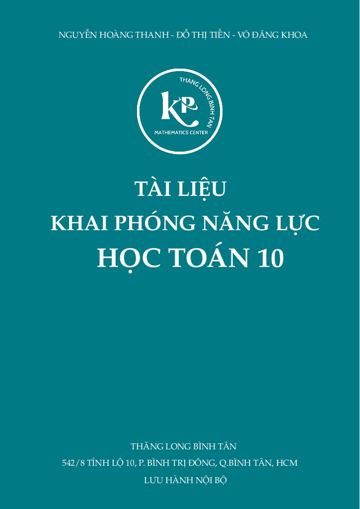 tài liệu khai phóng năng lực học toán 10 0