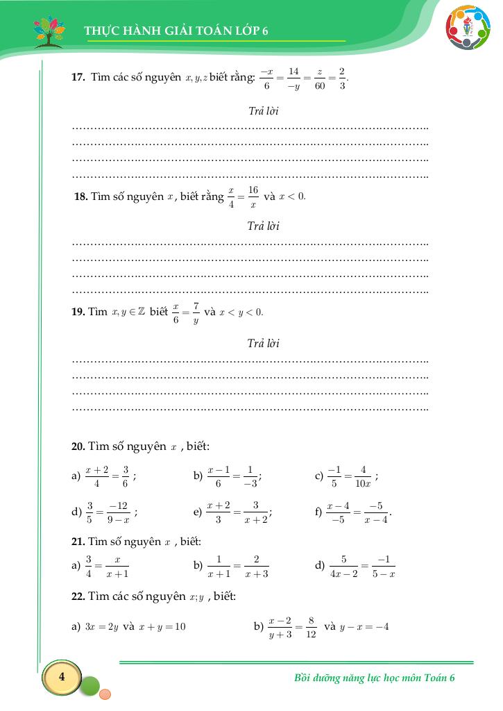 thực hành giải toán môn toán 6 kết nối tri thức với cuộc sống tập 2 3