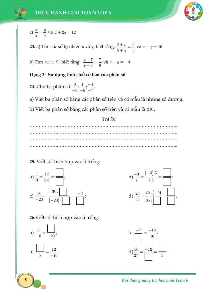 thực hành giải toán môn toán 6 kết nối tri thức với cuộc sống tập 2 4
