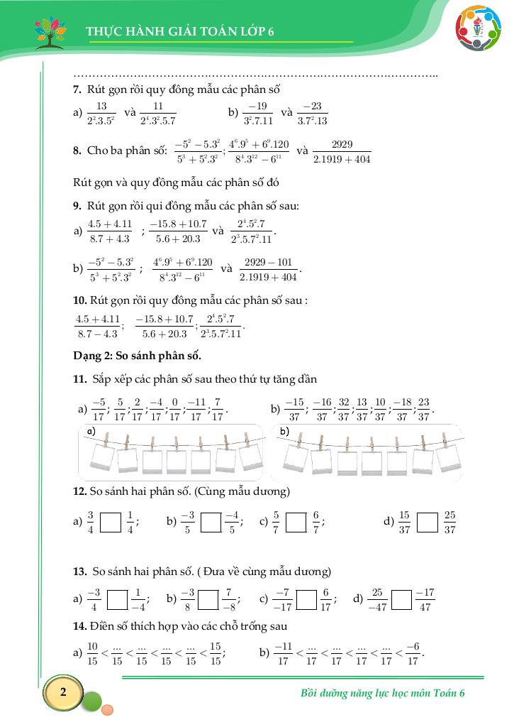 thực hành giải toán môn toán 6 kết nối tri thức với cuộc sống tập 2 8