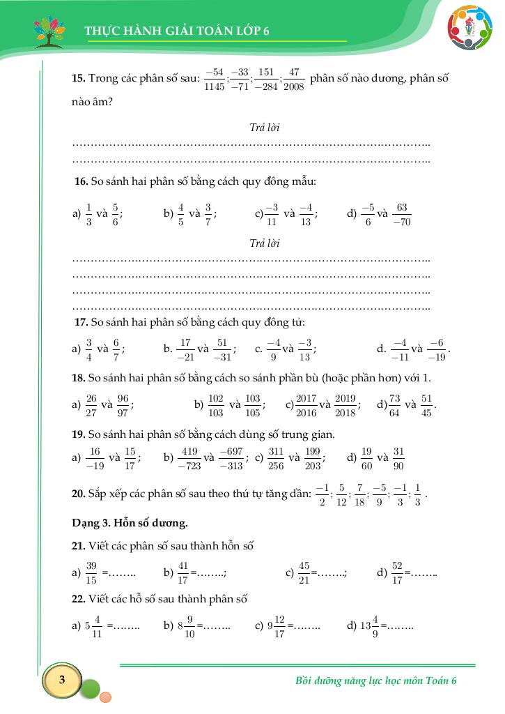 thực hành giải toán môn toán 6 kết nối tri thức với cuộc sống tập 2 9