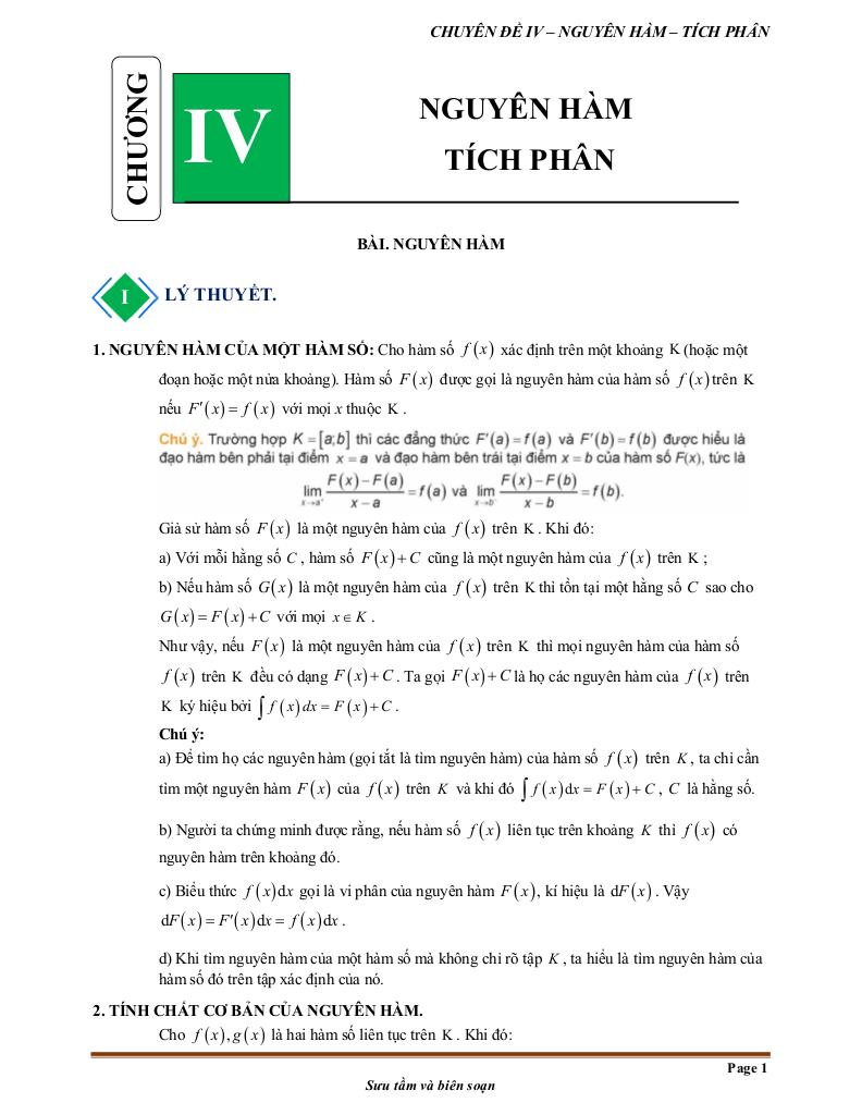 toán thực tế nguyên hàm và tích phân toán 12 8