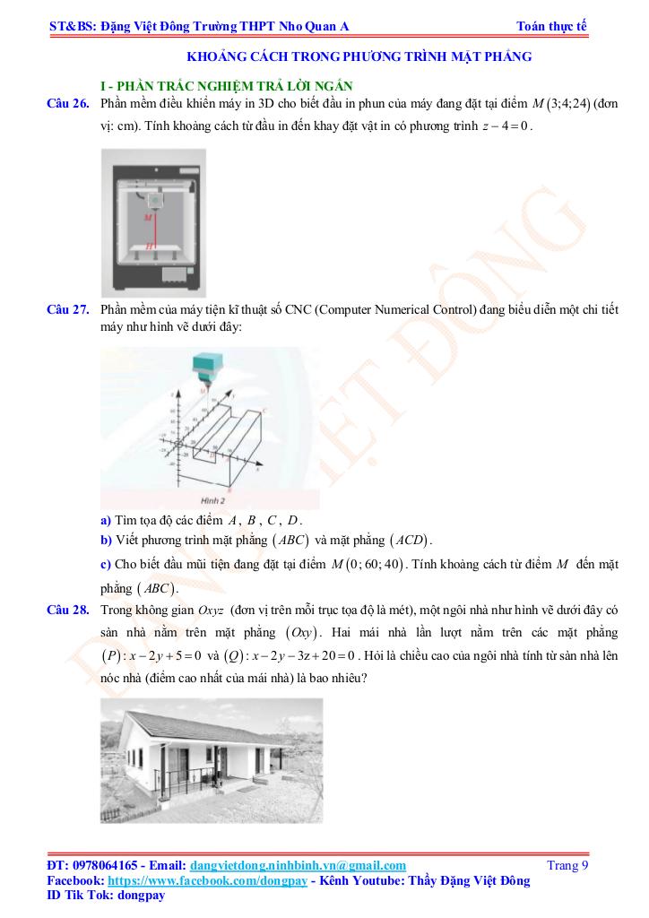toán thực tế phương pháp tọa độ trong không gian – đặng việt đông 9