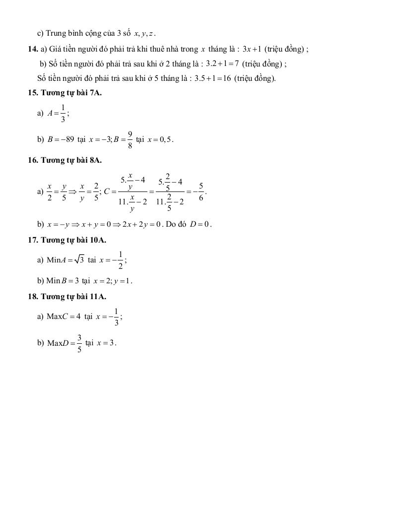 tóm tắt lý thuyết và các dạng bài tập biểu thức đại số và đa thức một biến toán 7 8