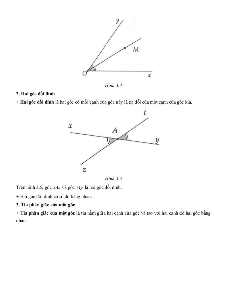 tóm tắt lý thuyết và các dạng bài tập góc và đường thẳng song song toán 7 1