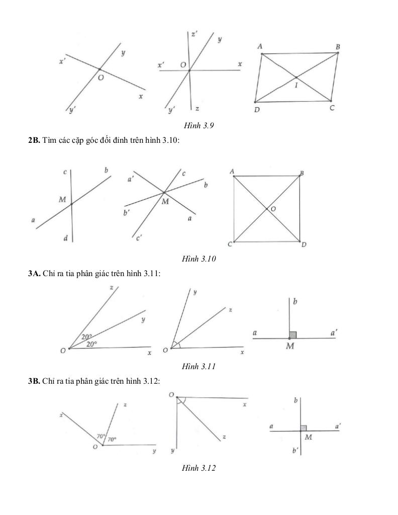 tóm tắt lý thuyết và các dạng bài tập góc và đường thẳng song song toán 7 3