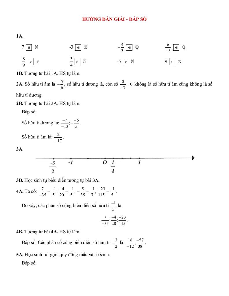 tóm tắt lý thuyết và các dạng bài tập số hữu tỉ toán 7 5