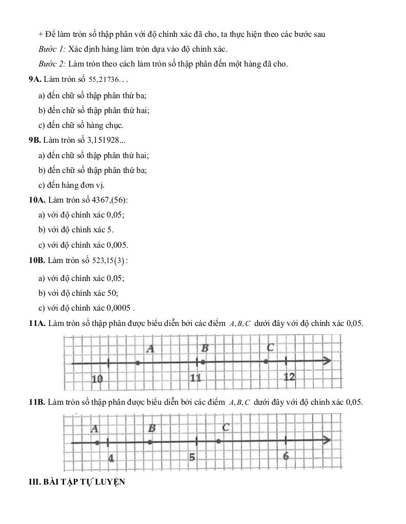 tóm tắt lý thuyết và các dạng bài tập số thực toán 7 3