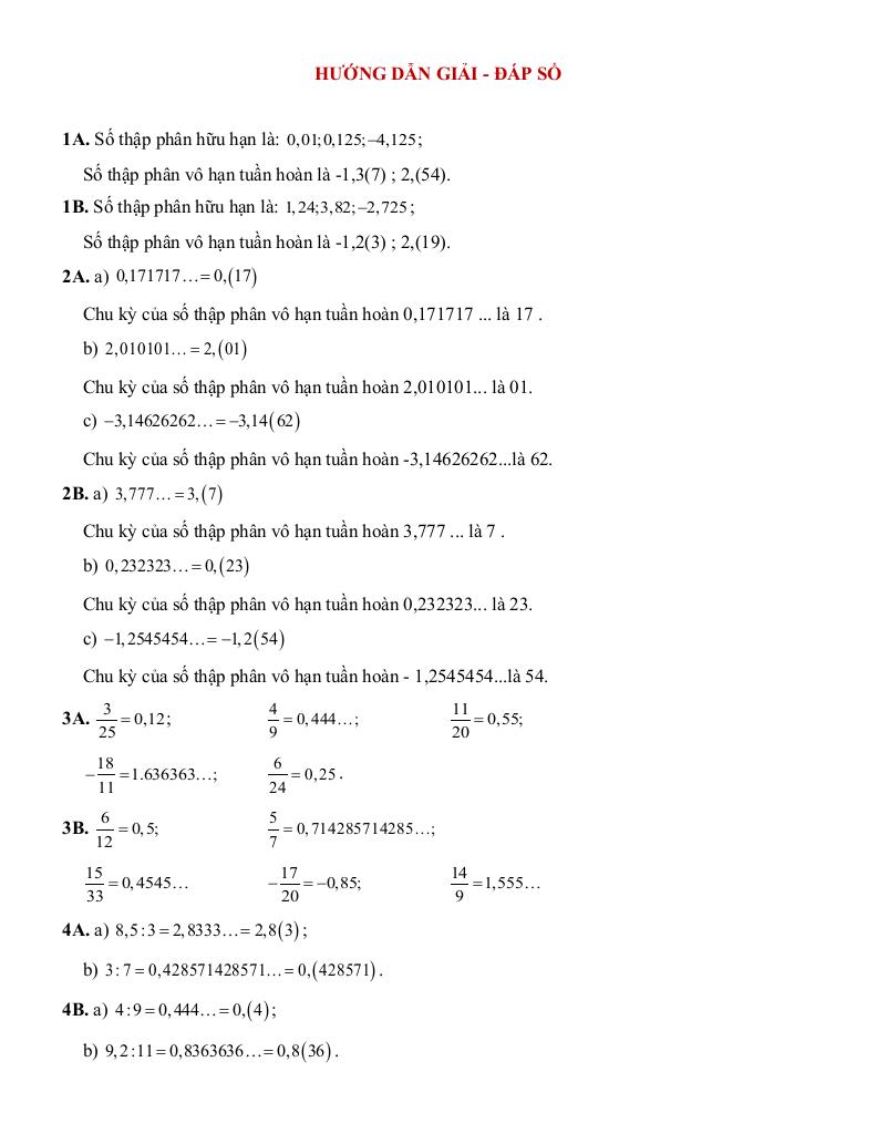 tóm tắt lý thuyết và các dạng bài tập số thực toán 7 5