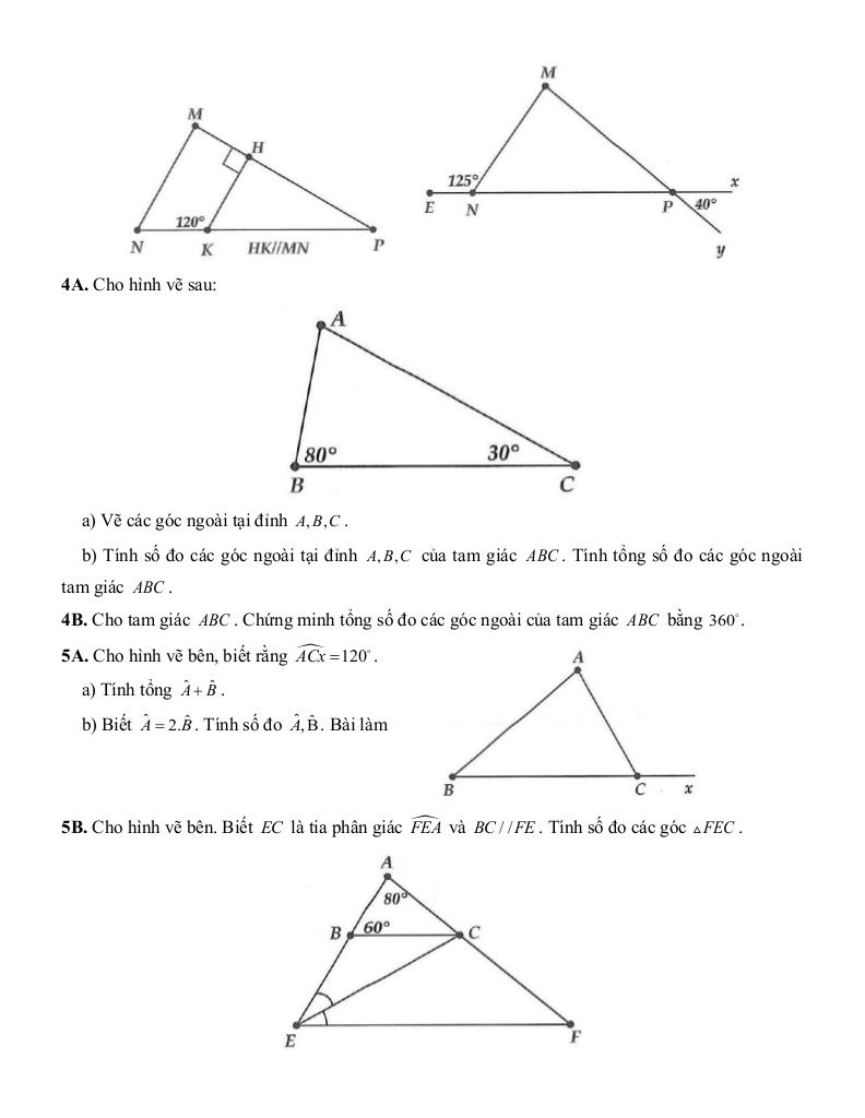tóm tắt lý thuyết và các dạng bài tập tam giác bằng nhau toán 7 2