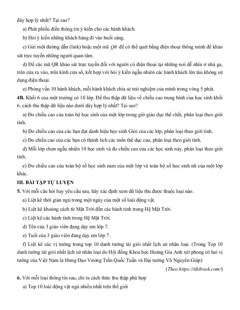 tóm tắt lý thuyết và các dạng bài tập thu thập và biểu diễn dữ liệu toán 7 4
