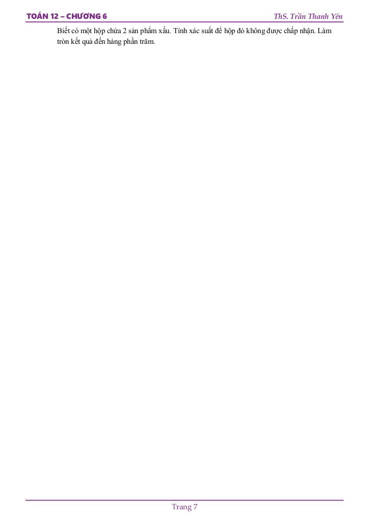 xác suất có điều kiện toán 12 ctst – trần thanh yên 8