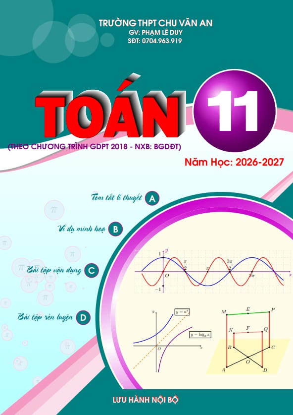 các dạng bài tập môn toán 11 sách knttvcs – phạm lê duy