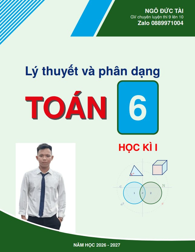 lý thuyết và phân dạng bài tập toán 6 học kì 1 – ngô đức tài