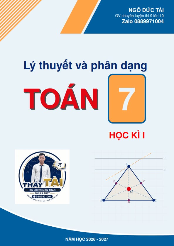 lý thuyết và phân dạng bài tập toán 7 học kì 1 – ngô đức tài