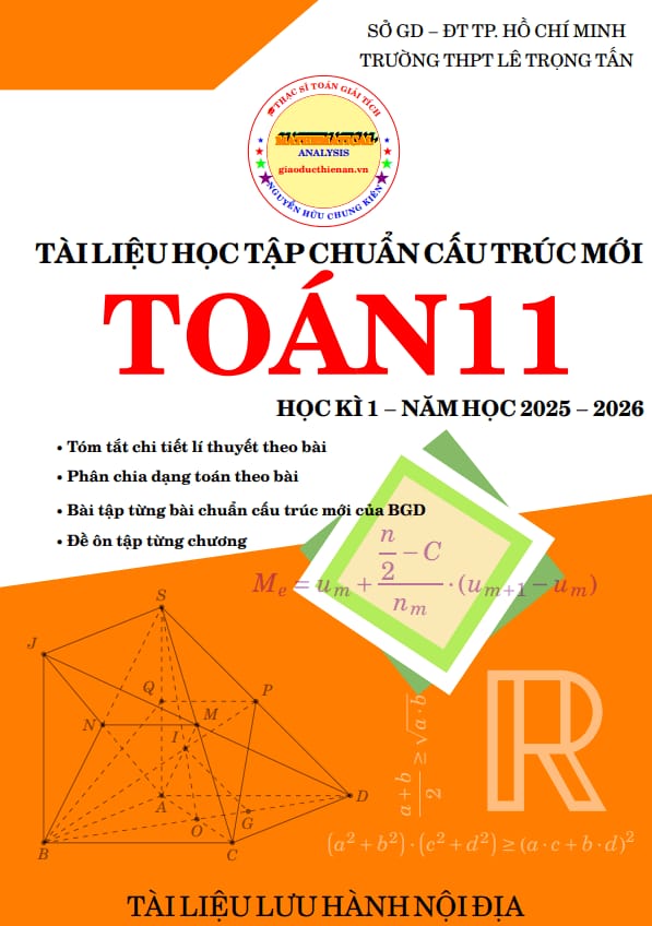 tài liệu học tập môn toán 11 học kì 1 năm 2025 – 2026 chuẩn cấu trúc mới