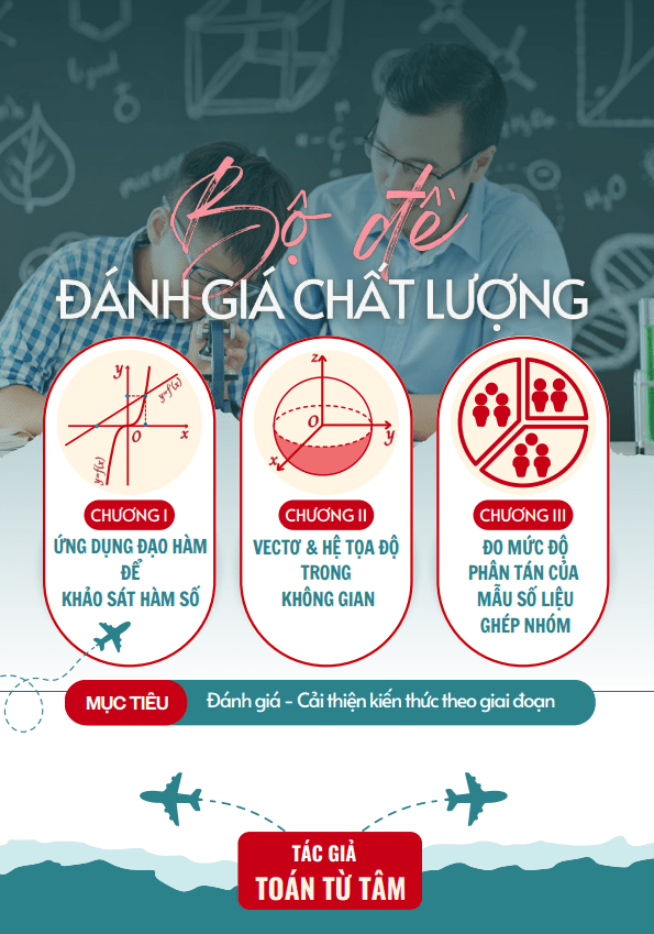 bộ đề đánh giá chất lượng cuối chương môn toán 12 học kỳ 1