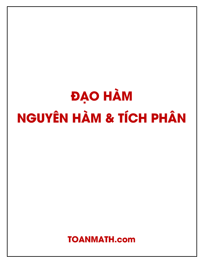 công thức đạo hàm, nguyên hàm – tích phân