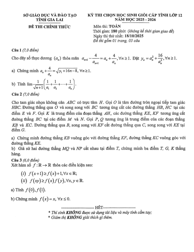 đề chọn học sinh giỏi tỉnh toán 12 năm 2025 – 2026 sở gd&đt gia lai