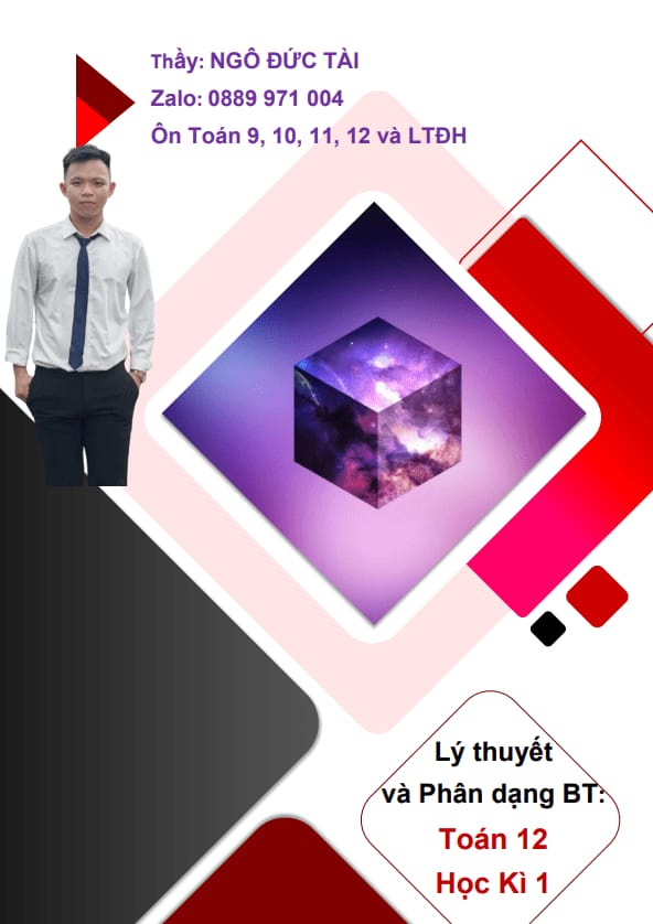 lý thuyết và phân dạng bài tập toán 12 học kì 1 – ngô đức tài