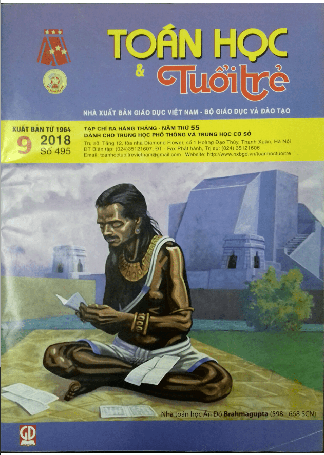 tạp chí toán học tuổi trẻ số 495 tháng 9/2018